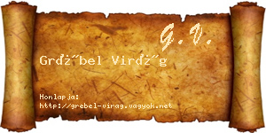 Grébel Virág névjegykártya